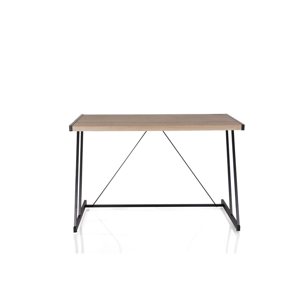 Acme Furniture Light Oak And Black Finis Writing Desk With Usb Dock Acme Furniture Light Oak And Black Finis Writing Desk With Usb Dock 92348 The Home Depot