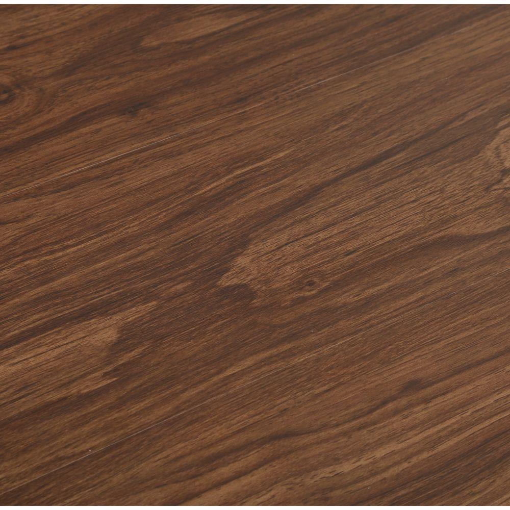 TrafficMASTER Dark Walnut 6 in. x 36 in. Luxury Vinyl Plank Flooring