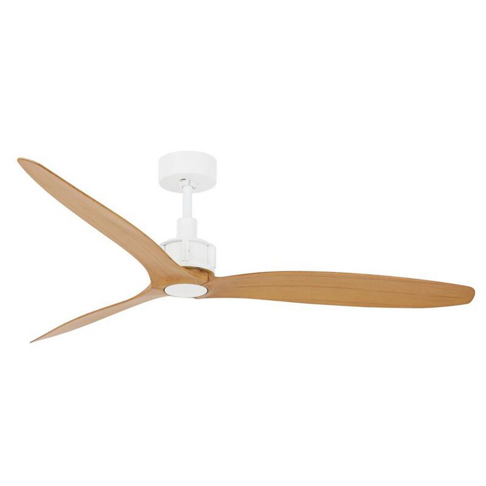 Lucci Air Lucci Air Viceroy 52 In White And Teak Dc Ceiling Fan
