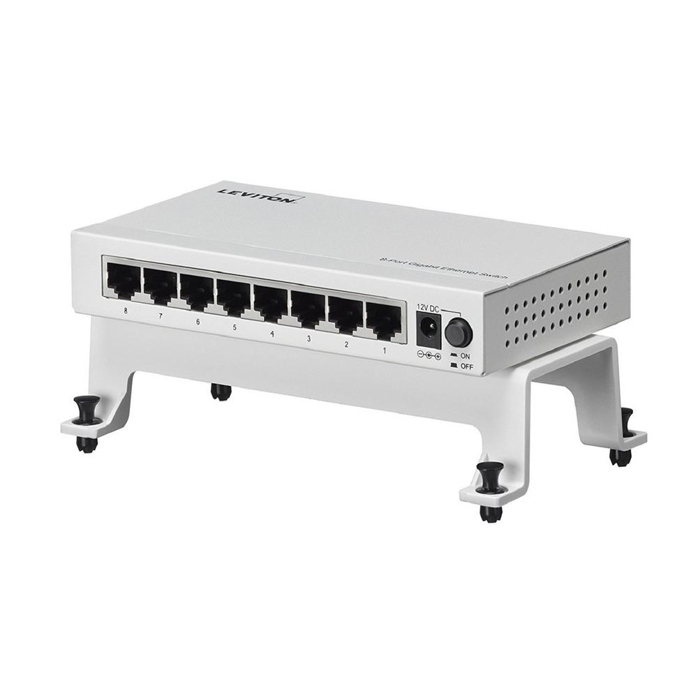 Leviton 8-Port Gigabit Ethernet Switch-47611-8GB - The Home Depot