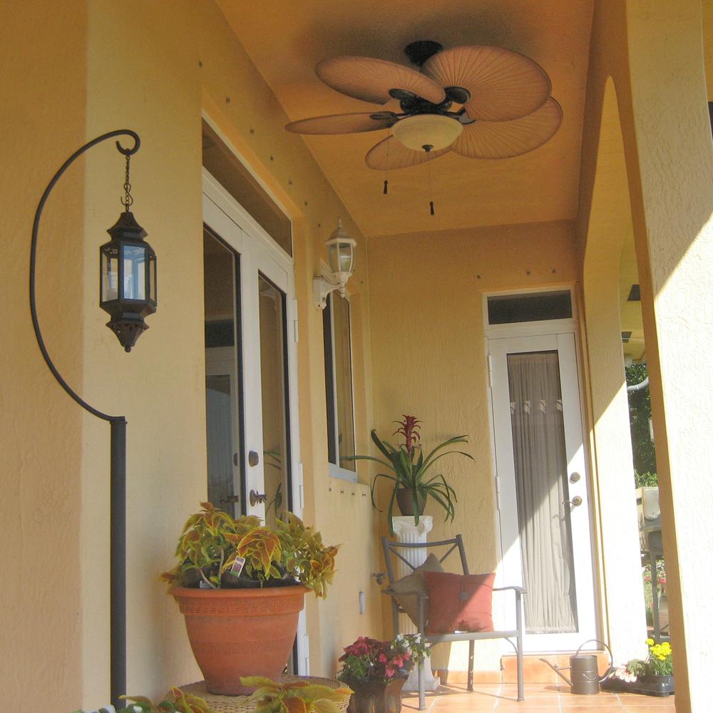 Havana Natural Iron 48" Ceiling Fan LED Indoor/Outdoor W ...