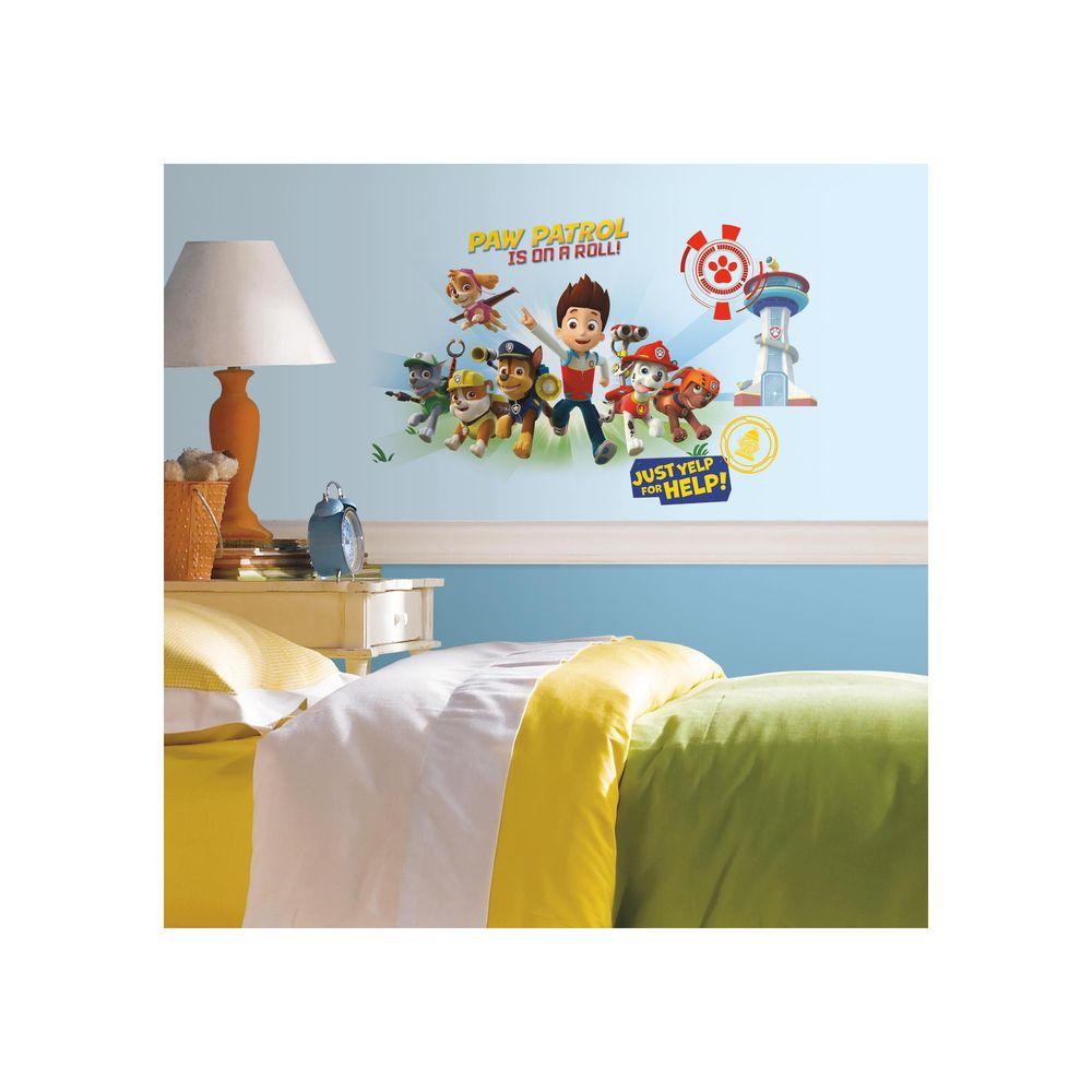 Roommates 5 In W X 19 H Paw Patrol Skye 10 Piece L And Stick Paw Patrol Wall Graphix 6 Piece L