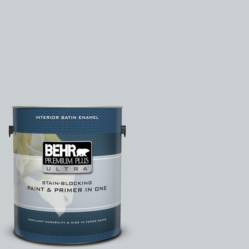 Behr Premium Plus Ultra 1 Gal 760e 2 Manhattan Mist Satin Enamel 760e 2 Manhattan Mist Satin Enamel Interior