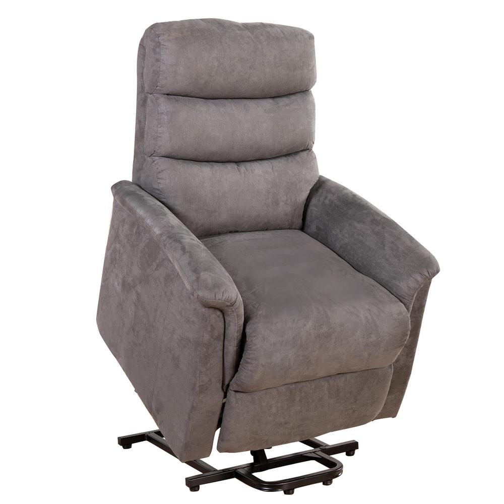 GOOD & GRACIOUS Grey Power Lift Chair Heat with Massage for Elderly ...