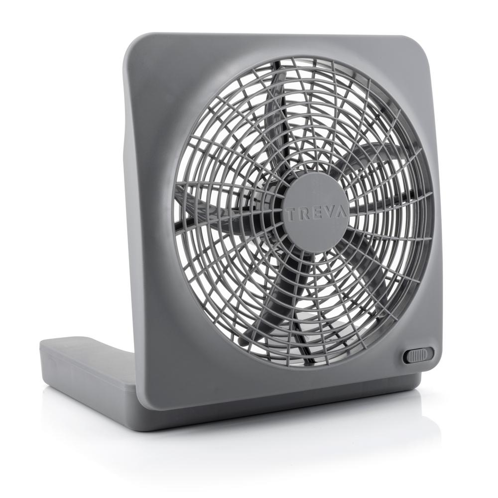 O2COOL 10 in. Portable Fan with AC Adapter, Battery Powered, Portable