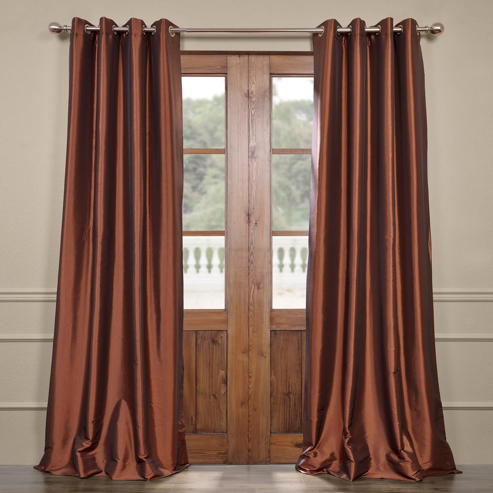 brown curtains