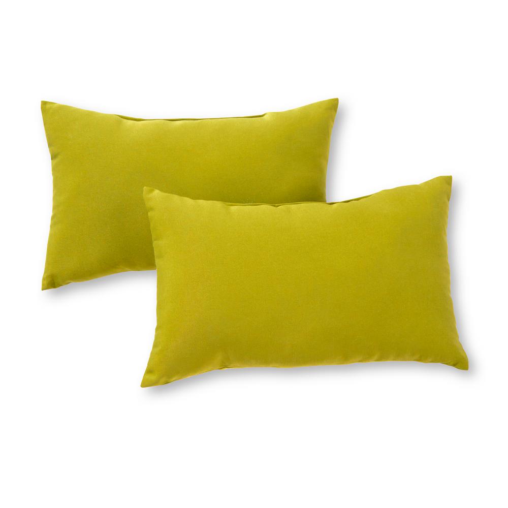 green outdoor pillows