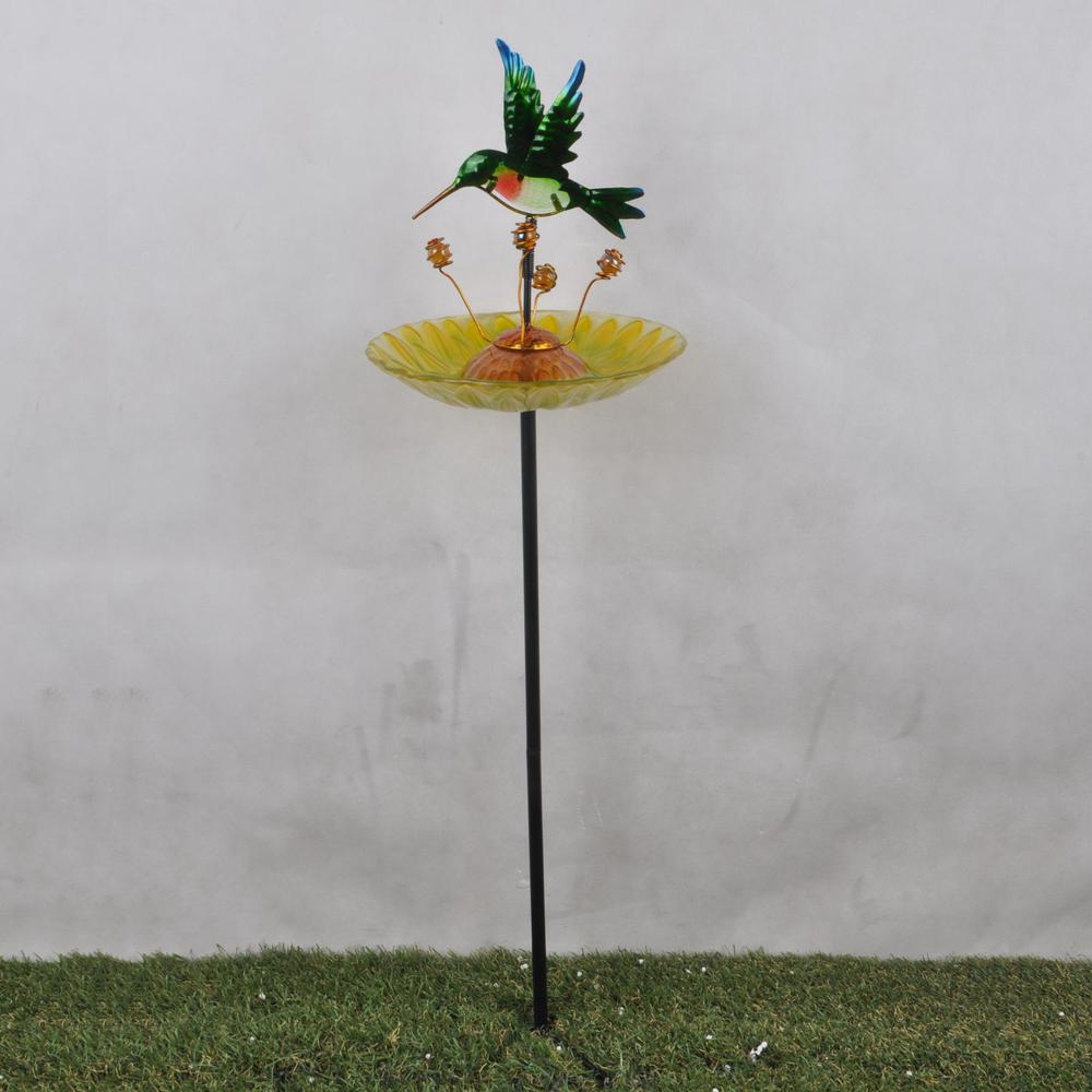 Peaktop 8 In Hummingbird Bird Feeder Stake 3214551d The Home Depot