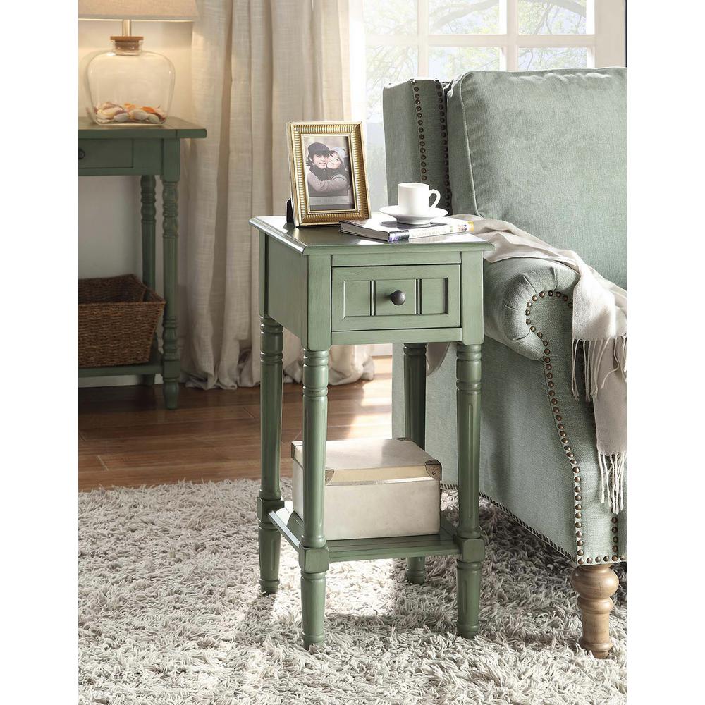 4d Concepts Simplicity Cottage Green End Table 570315 The Home Depot 4d Concepts Simplicity Cottage Green End Table