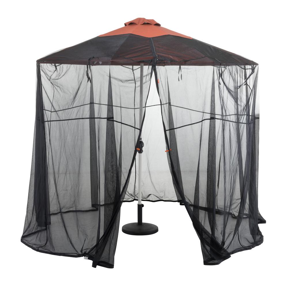 Classic Accessories Patio Umbrella Insect Net Canopy 55 605 012801 Rt The Home Depot