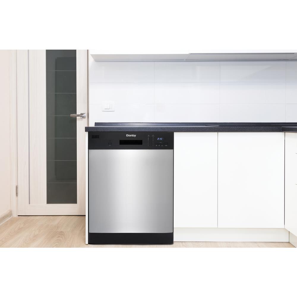 Danby 24 in. Front Control Dishwasher in Stainless Steel 52 dBA