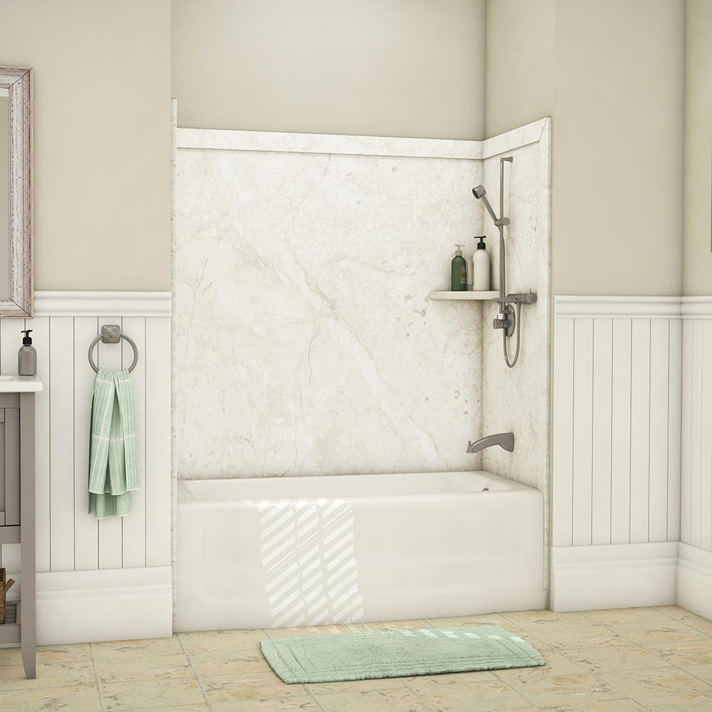 Beige Bathtub Walls Surrounds Bathtubs The Home Depot - Tub Surround Adhesive Home Depot Beige Bathtub Walls Surrounds Bathtubs The Home Depot - Tub Surround Adhesive Home Depot