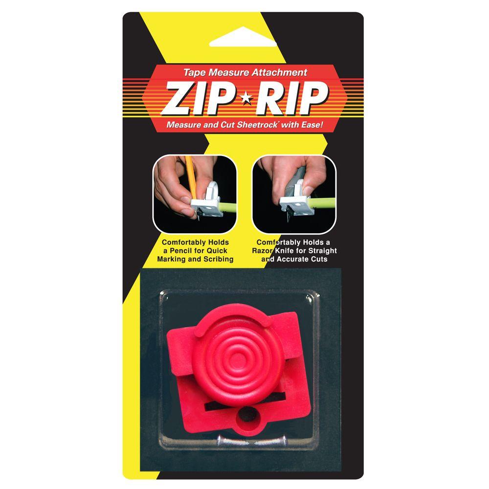 ZIP RIP Tape Measure + Cut Attachment Guide Drywall Cement Board Tile