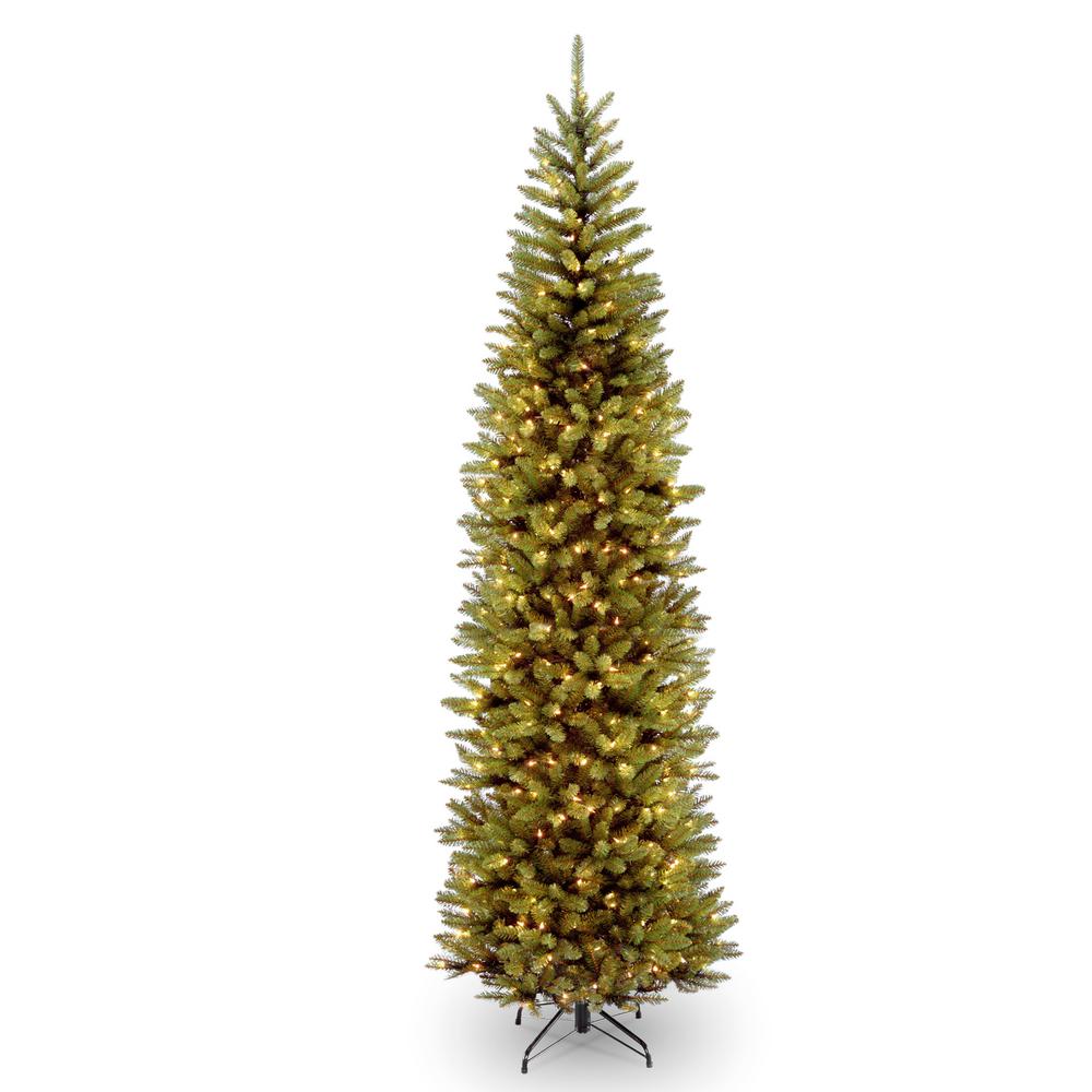 16 ft. Kingswood Fir Pencil Tree with Clear Lights, Greens ( box 2 of 2 only)  / this is not the complete tree )