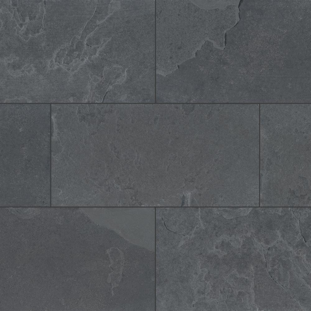 Black Granite Tile Natural Stone Tile The Home Depot