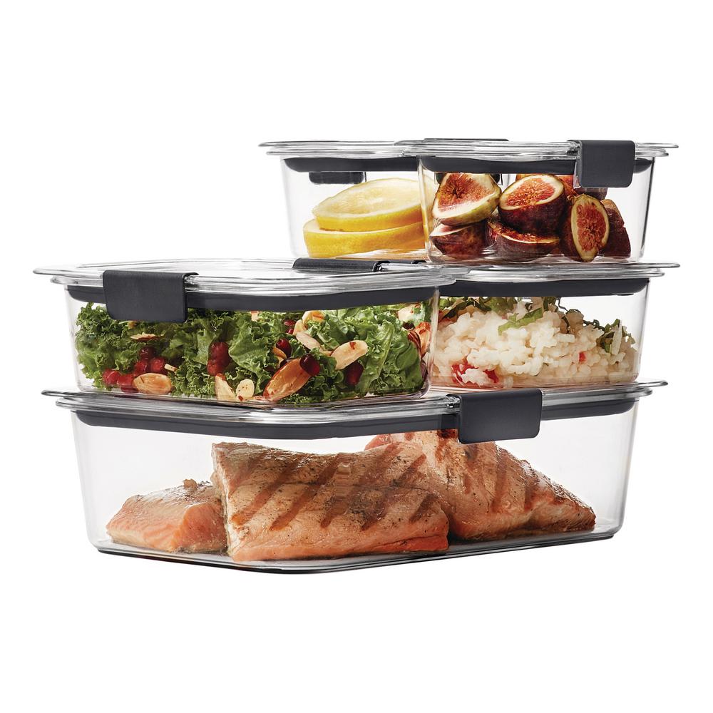 rubbermaid brilliance food storage sizes