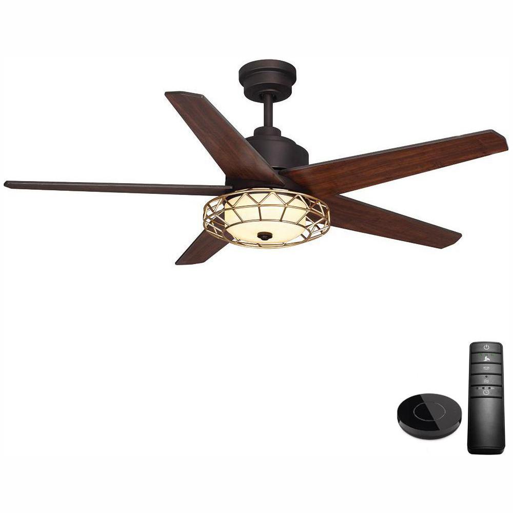 Home Decorators Collection Pemberton 52 in. LED Oil Rubbed Bronze