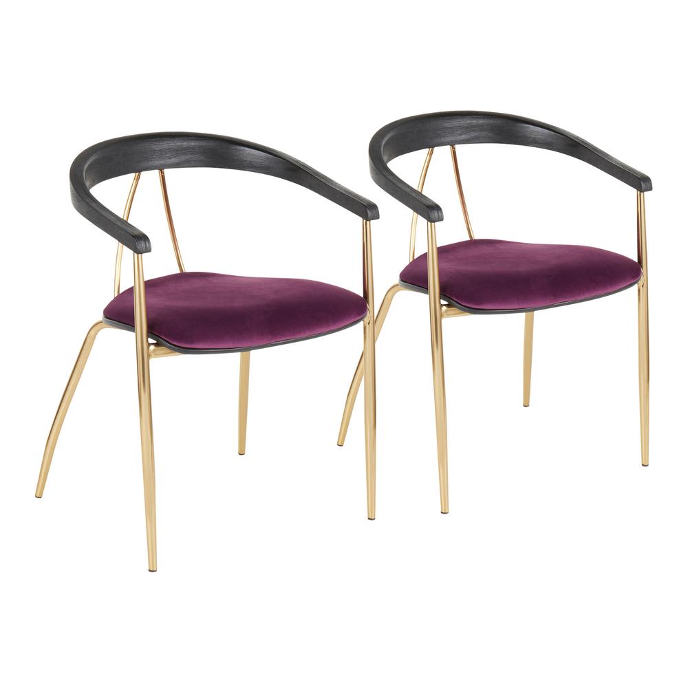 Purple Dining Chairs Kitchen Room Furniture The Home Depot - Dining Room Chairs With Gold Accent Purple Dining Chairs Kitchen Room Furniture The Home Depot - Dining Room Chairs With Gold Accent