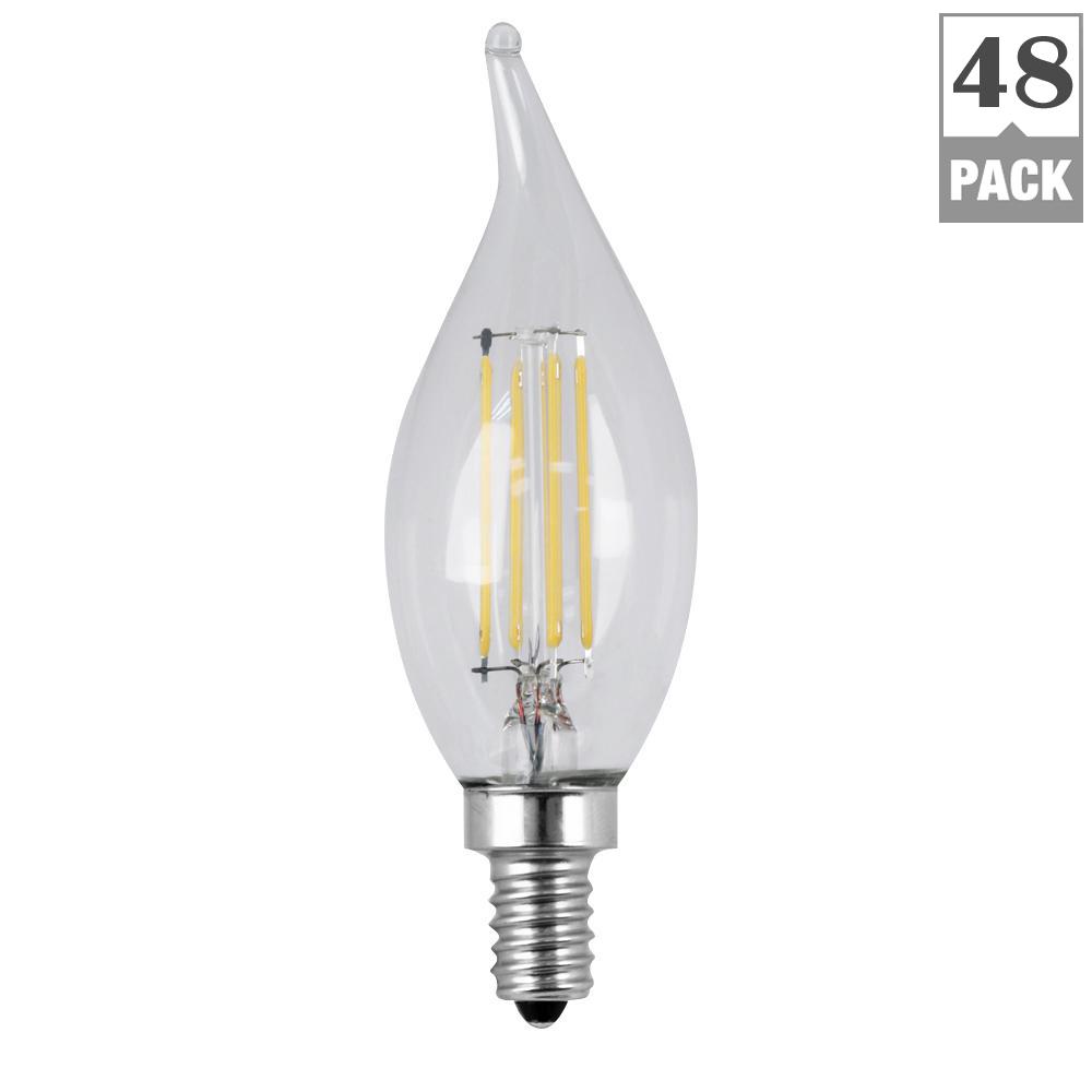 Feit Electric 25W Equivalent Soft White CA10 Dimmable Clear Filament LED... by Feit Electric