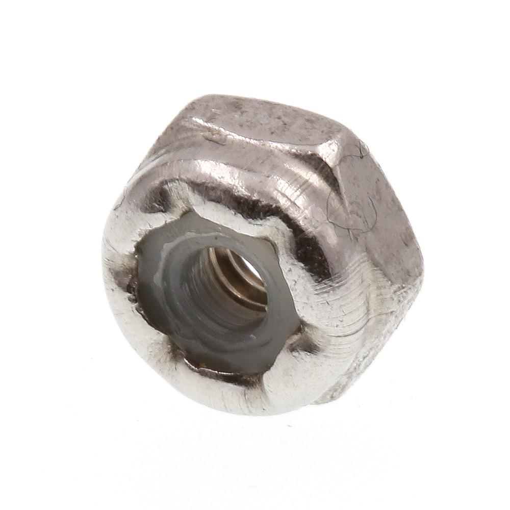 60 #4-40 Nylon Insert Lock Nuts 18-8 Stainless Steel