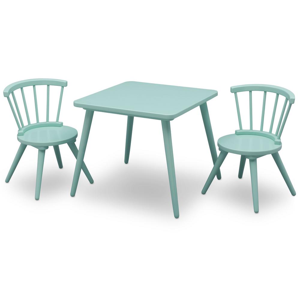 Delta Children Aqua Windsor Table And 2 Chair Set 531300 347 The Delta Children Aqua Windsor Table And 2 Chair Set