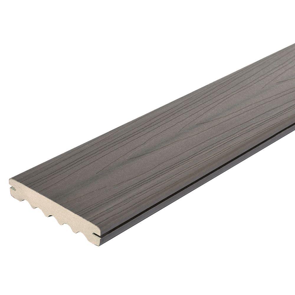 Veranda Armorguard 15 16 In X 5 1 4 Ft Nantucket Gray Veranda Armorguard 15 16 In X 5 1 4 Ft Nantucket Gray Grooved Edge Ced Composite Decking Board Brdvcg Ng The Home Depot