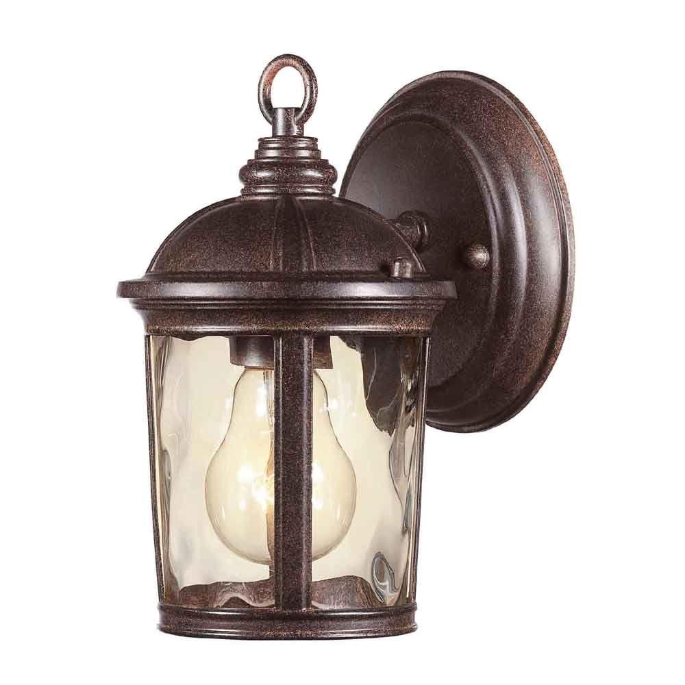 Classic Specialty Finishes Hampton Bay Outdoor Lighting Leeds Mystic Bronze Outdoor Wall Lantern