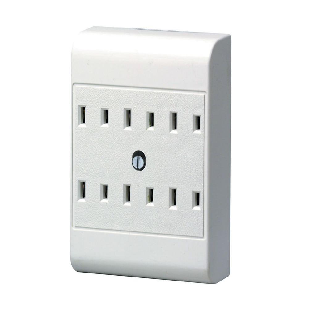 Leviton 6Outlet AdapterR524968700W The Home Depot