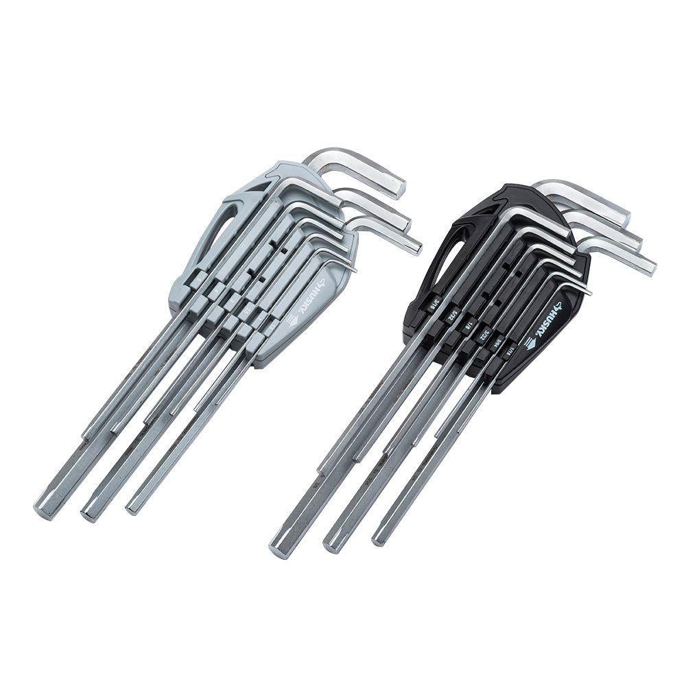 Husky SAE Metric Long Arm Hex Key Set 26 Piece HLAHKSM26PC The Home Husky SAE Metric Long Arm Hex Key Set 26 Piece HLAHKSM26PC The Home
