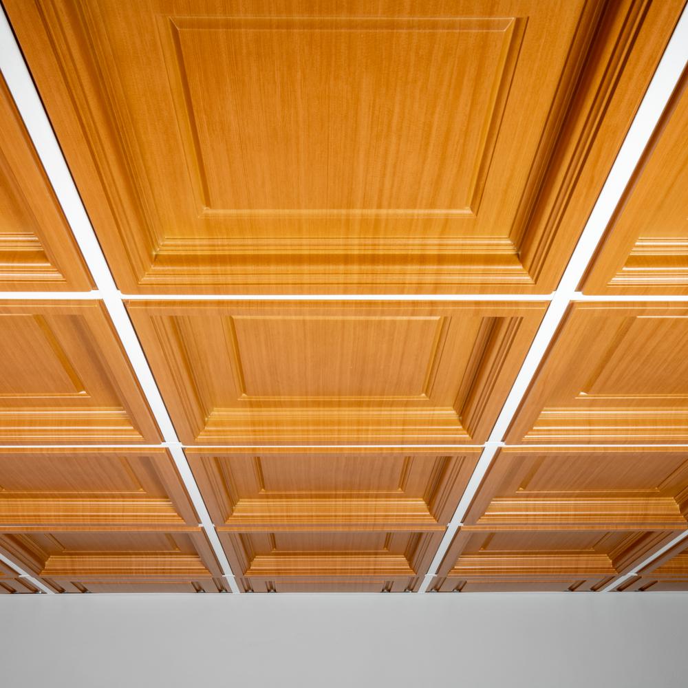 Faux Wood Ceiling Tiles Ceilings The Home Depot