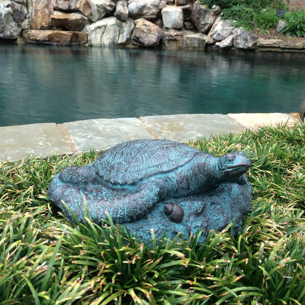 sea turtle outdoor statue