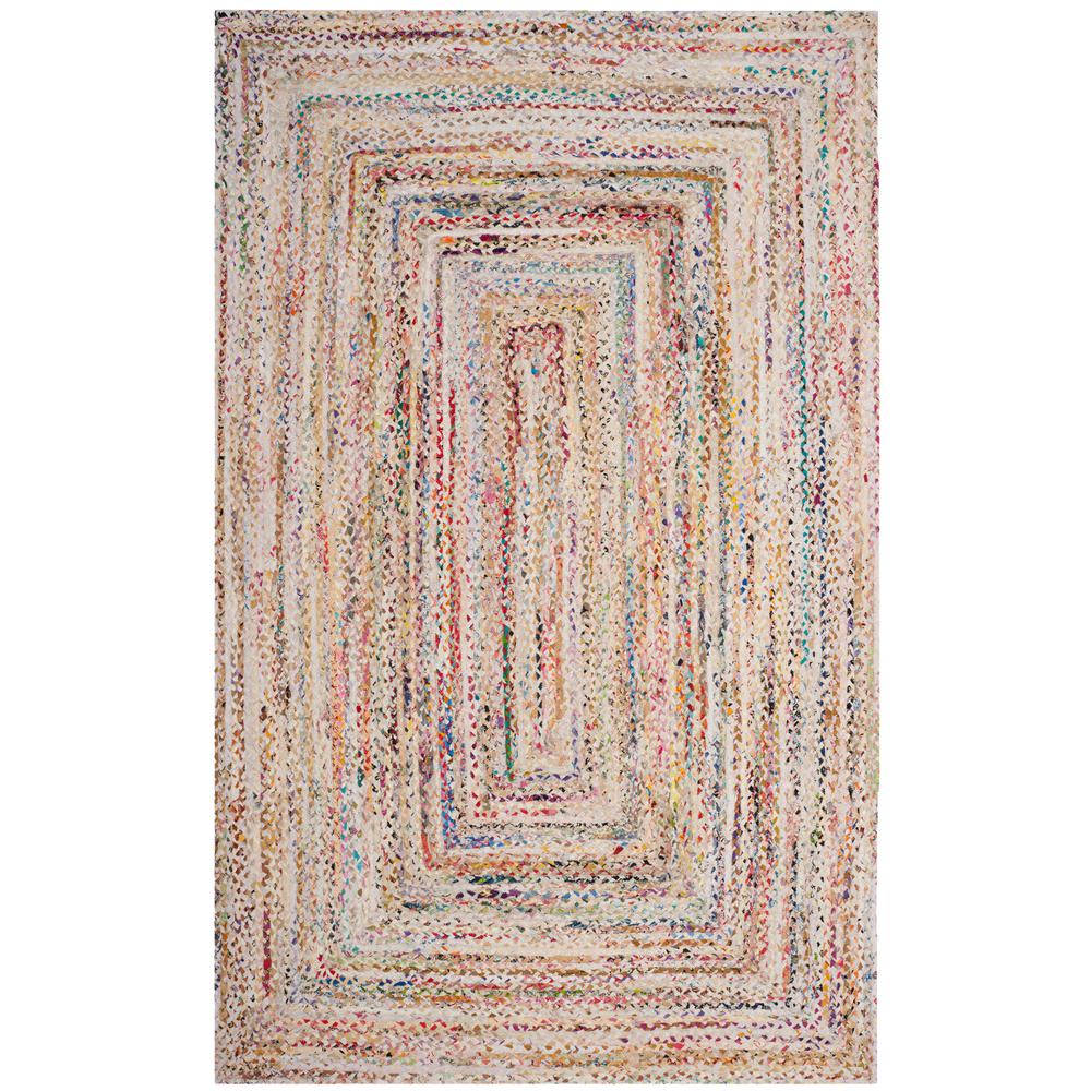 Safavieh Braided Ivory Multi 5 Ft X 8 Area Rug Brd210b The Safavieh Braided Ivory Multi 5 Ft X 8 Area Rug