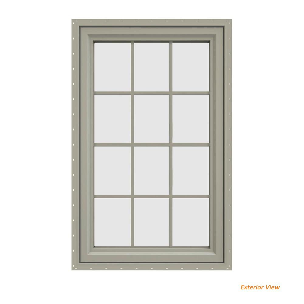 JELD WEN 355 In X 475 In V 4500 Series Desert Sand Vinyl Left