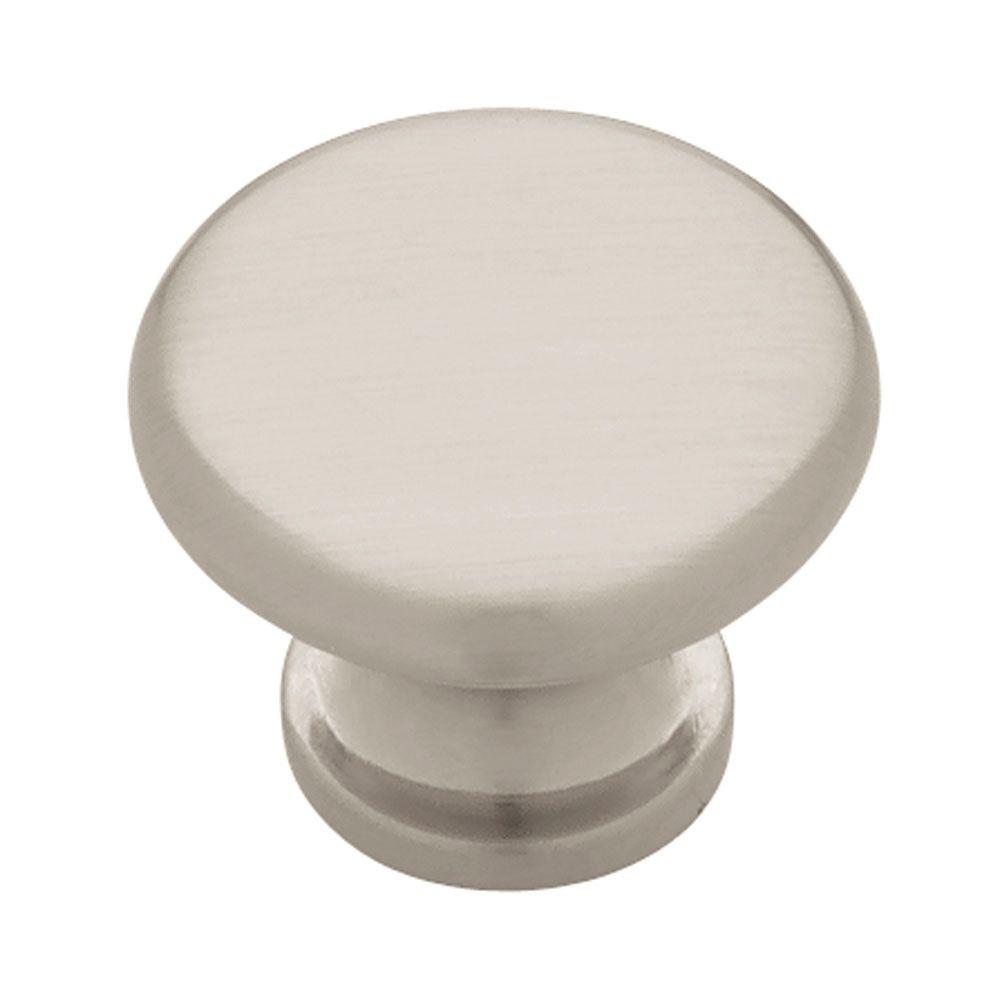 Liberty Classic 1 8 In 28mm Satin Nickel Round Cabinet Knob 28mm Satin Nickel Round Cabinet