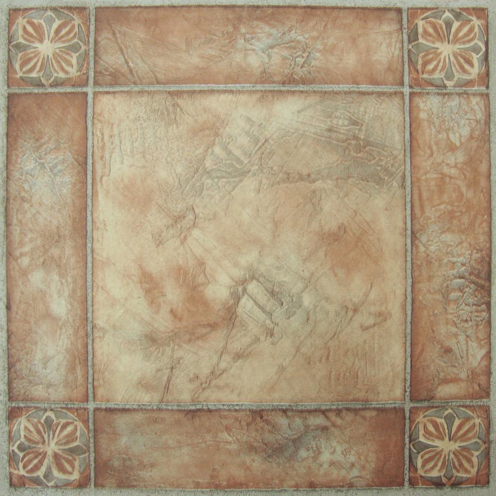 Achim Sterling Spanish Rose 12 In X 12 In Peel And Stick Vinyl