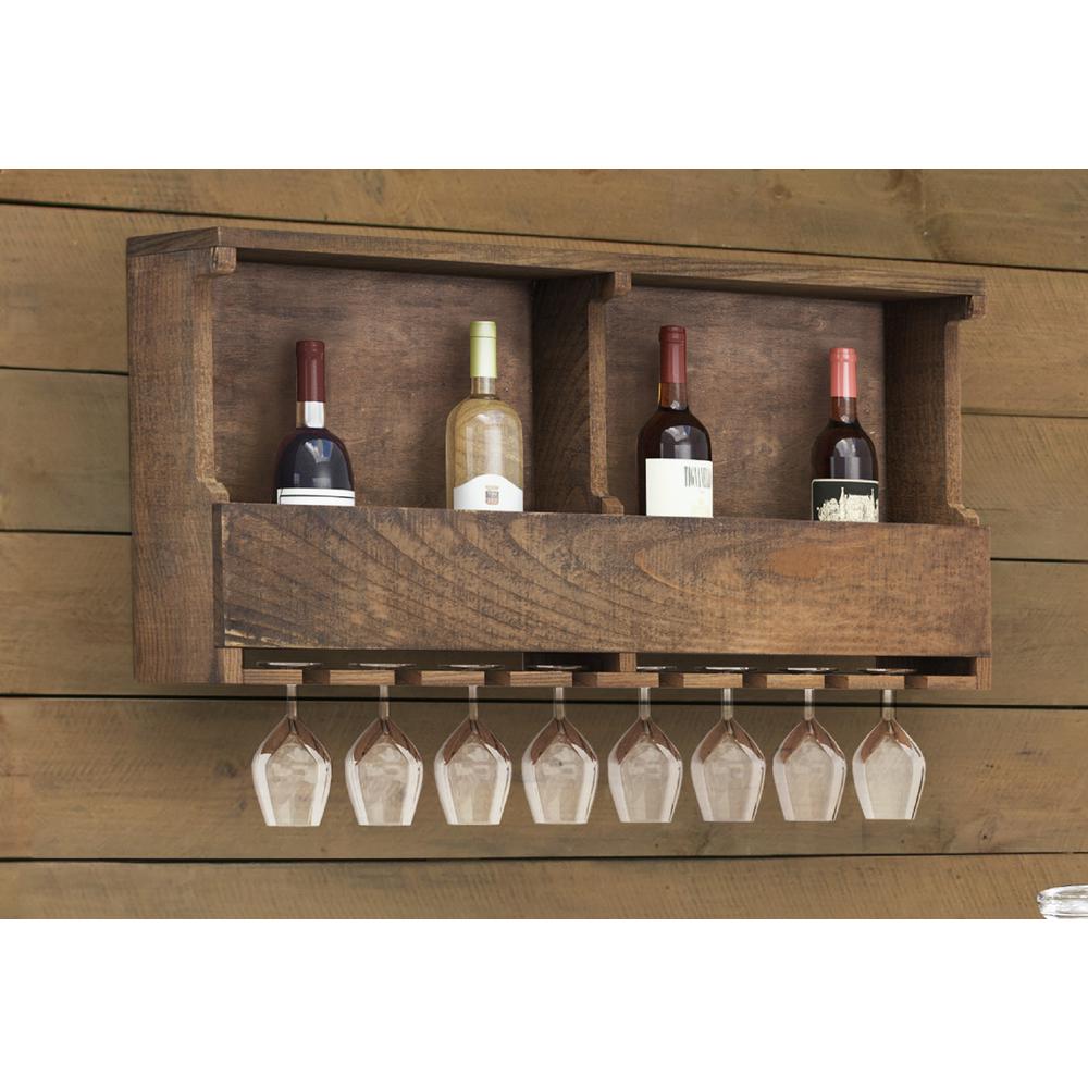 Alaterre Furniture Pomona Reclaimed Wood Wine RackAMBA3120 The Home Depot