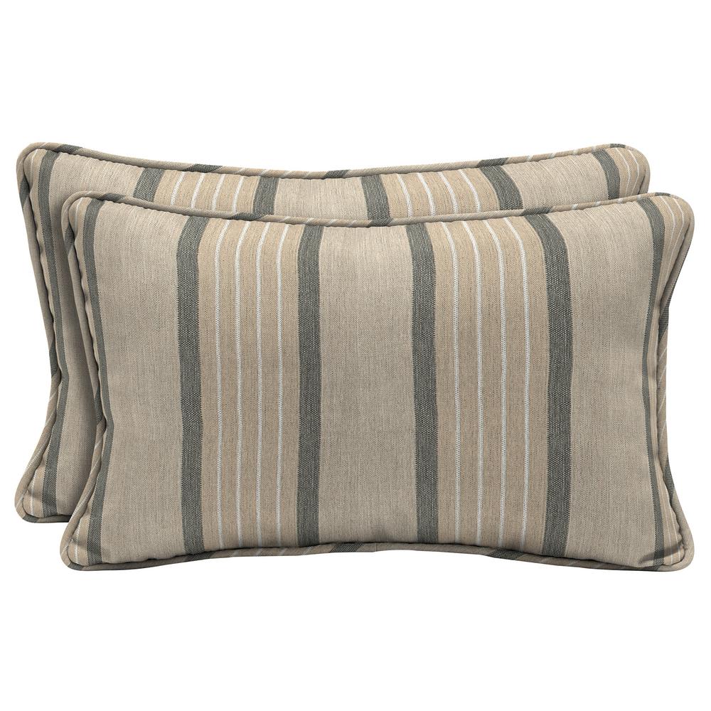 Home Decorators Collection Sunbrella Cove Pebble Lumbar Outdoor