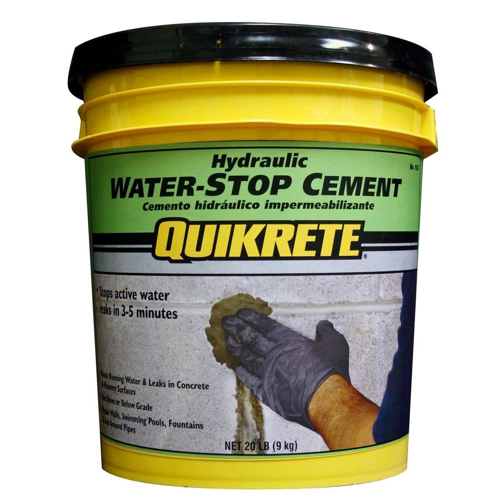 Quikrete 20 lb. Hydraulic Water-Stop Cement-112620 - The Home Depot