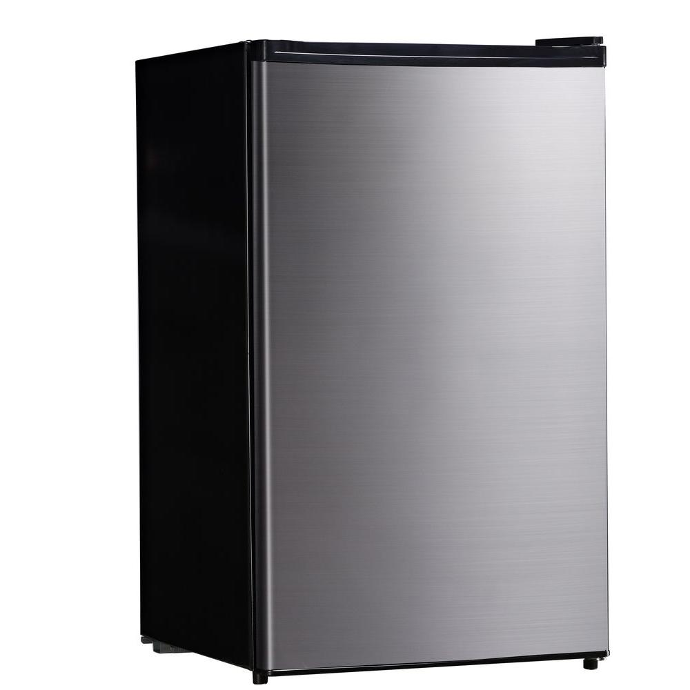 Equator-Media 4.4 cu. ft. Mini Fridge in Stainless Steel, Stainless Steel Finish