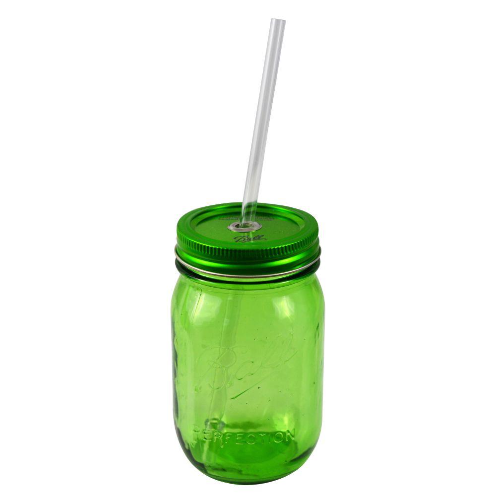 Southern Homewares Redneck Sipper Drinking 16oz Green Ball Mason Southern Homewares Redneck Sipper