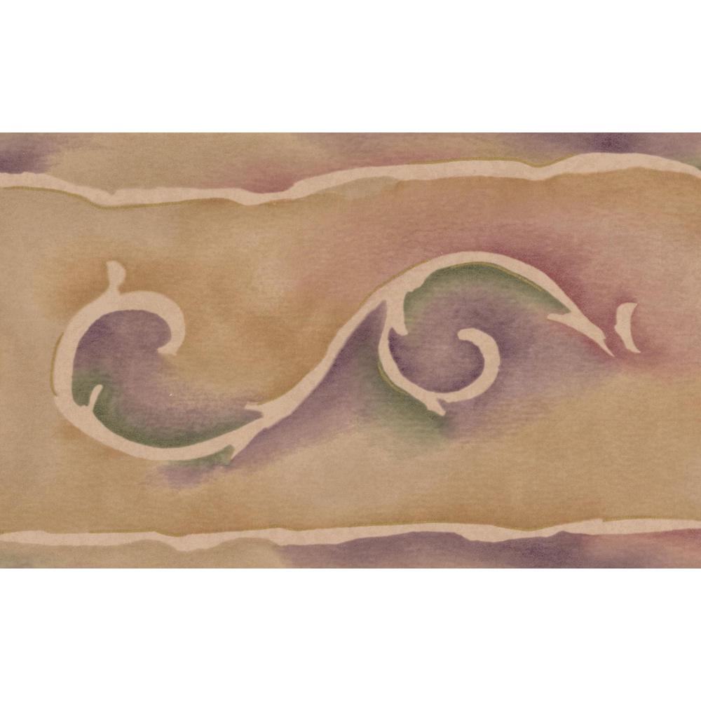 Retro Art Beige Purple Red White Abstract Prepasted Wallpaper Border Ts106450 The Home Depot 29,000+ vectors, stock photos & psd files. the home depot