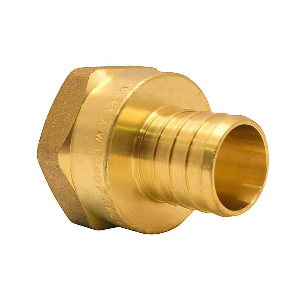 Apollo 3/4 In. Brass PEX Barb X 3/4 In. Female Pipe Thread Adapter Jar ...