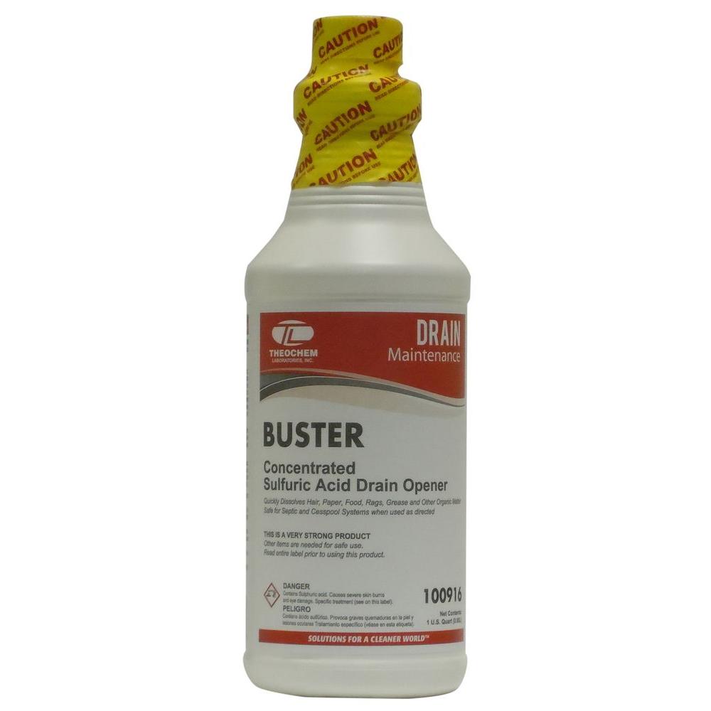 Buster 1 qt. Sulfuric Acid Drain Opener100916505639 The Home Depot