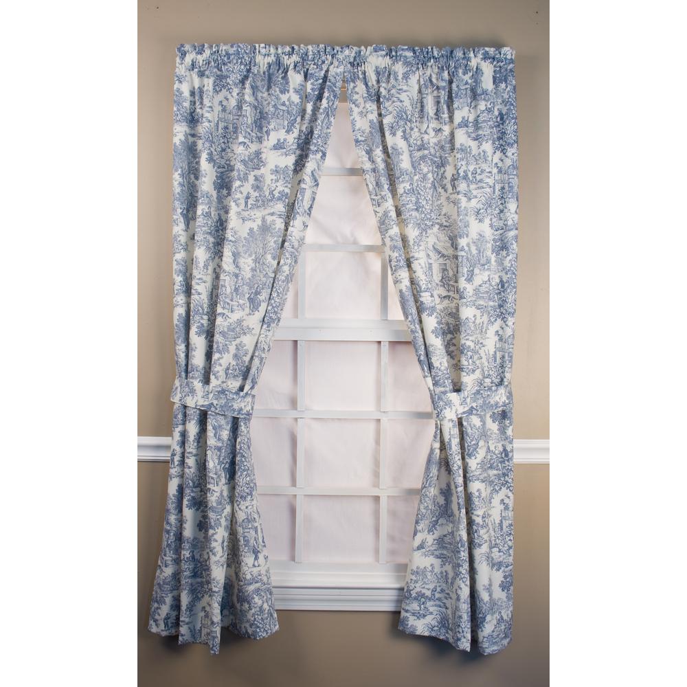Ellis Curtain Victoria Park Toile 68 In W X 84 L Cotton Ellis Curtain Victoria Park Toile 68 In W X 84 L Cotton Tailored