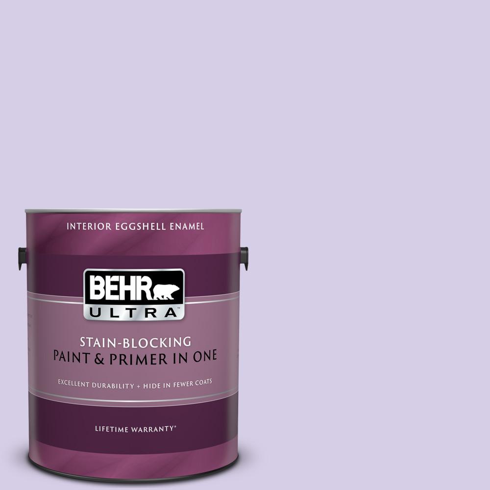 Behr Ultra 1 Gal 640a 3 Potentially Purple Eggshell Enamel Interior Paint And Primer In One