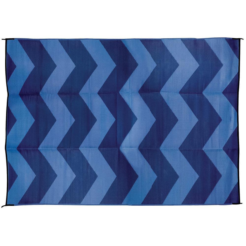 Camco Leisure Mat Chevron Design In Blue 42878 The Home Depot