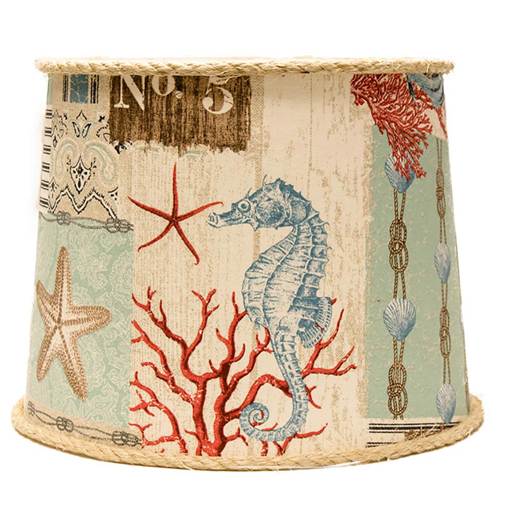 Homestyle 14 In X 13 Multi Colored Lamp Shade Sd1468 16wd The Multi Colored Lamp Shade