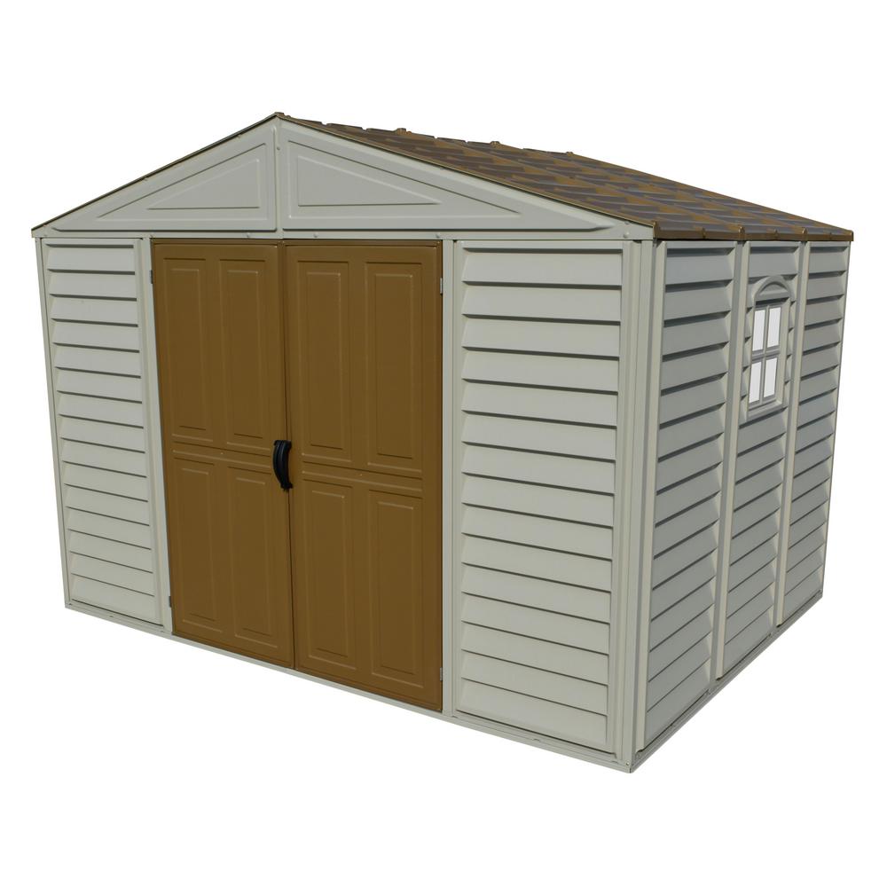 Palram Skylight 4 Ft X 6 Ft Tan Storage Shed 703474 The Home Depot