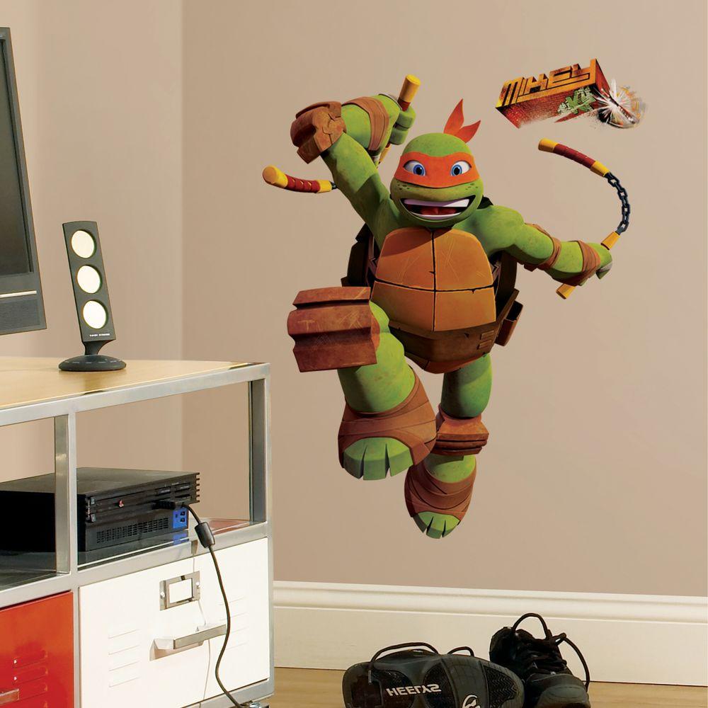 5 In X 19 Teenage Mutant Ninja Turtles Mike L And Stick Giant Wall Decals