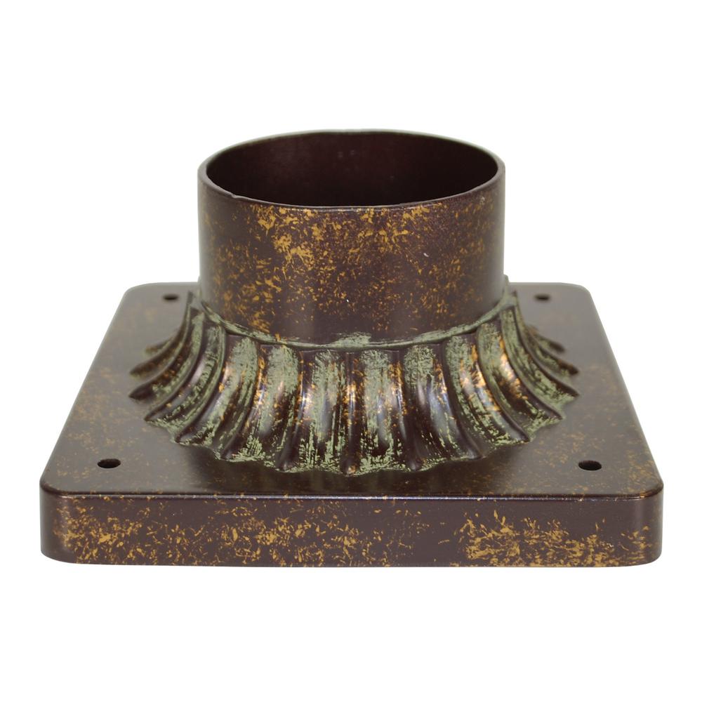 UPC 736916209960 product image for BEL-AIR LIGHTING Canby 5.5 in. Antique Bronze Post Base Mount for Pole Lantern | upcitemdb.com